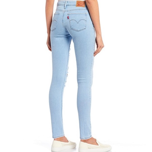 LEVI’s 711 Ripped Mid Rise Skinny Jeans - Picture 4 of 4